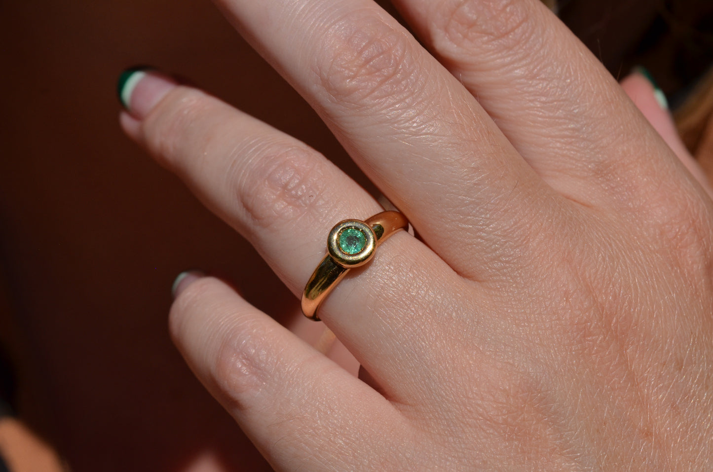 Chic Vintage Emerald Ring