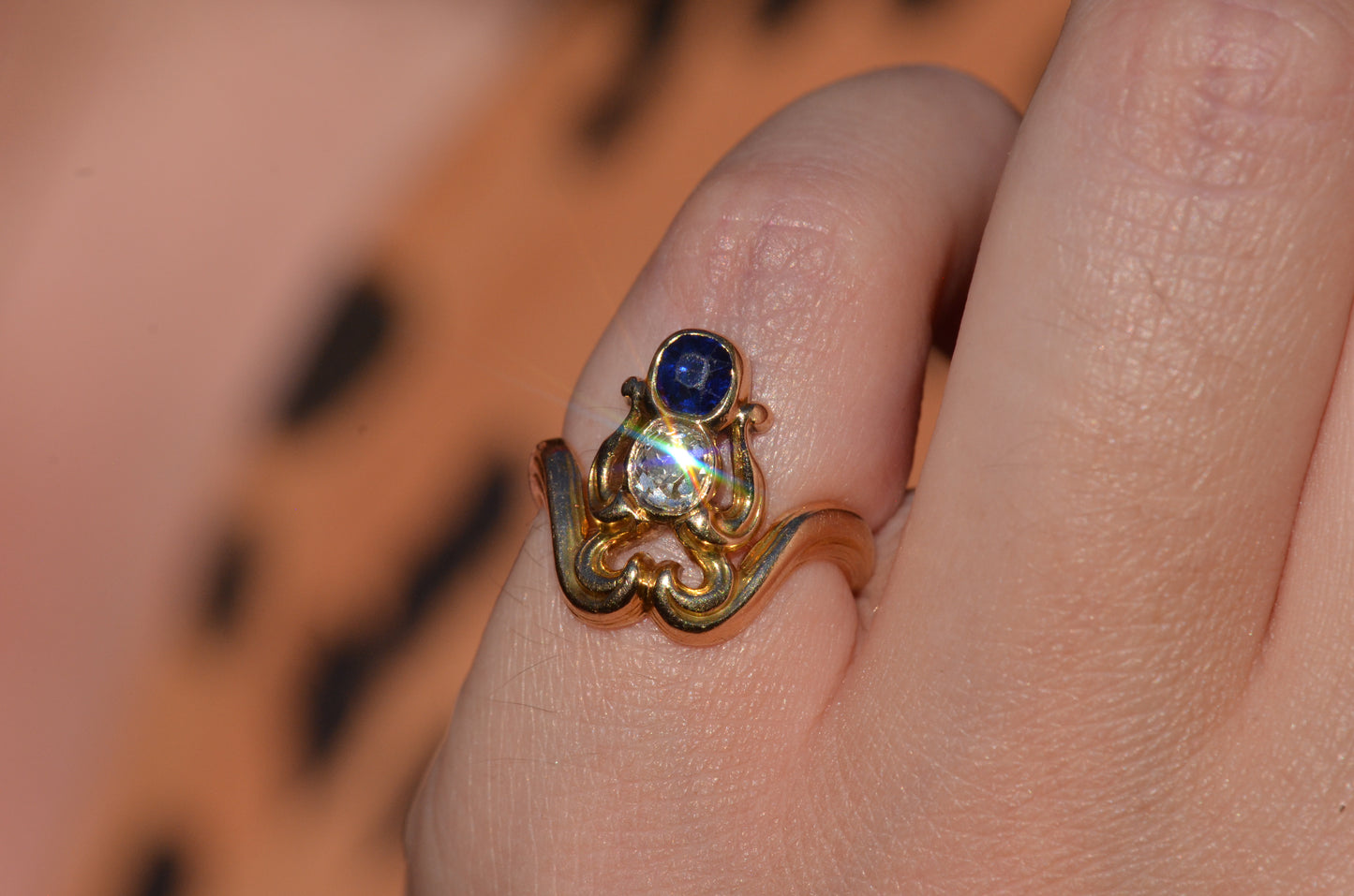 Dreamy Art Nouveau Ring