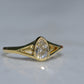 Exceptional Antique Pear Diamond Solitaire