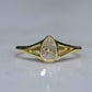 Exceptional Antique Pear Diamond Solitaire