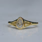 Exceptional Antique Pear Diamond Solitaire