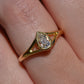 Exceptional Antique Pear Diamond Solitaire