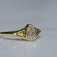 Exceptional Antique Pear Diamond Solitaire