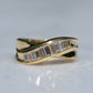 Sleek Vintage Baguette Diamond Band