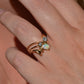 Bold Vintage Diamond and Opal Cocktail Ring