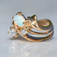 Bold Vintage Diamond and Opal Cocktail Ring