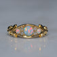 Slim Antique Opal Boat Ring