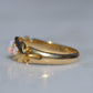 Slim Antique Opal Boat Ring