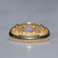 Slim Antique Opal Boat Ring