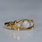 Slim Antique Opal Boat Ring