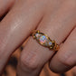 Slim Antique Opal Boat Ring