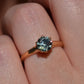 Vibrant Vintage Blue Zircon Ring