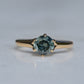 Vibrant Vintage Blue Zircon Ring