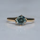 Vibrant Vintage Blue Zircon Ring