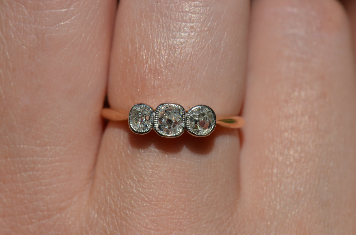 Rustic Antique Trilogy Ring