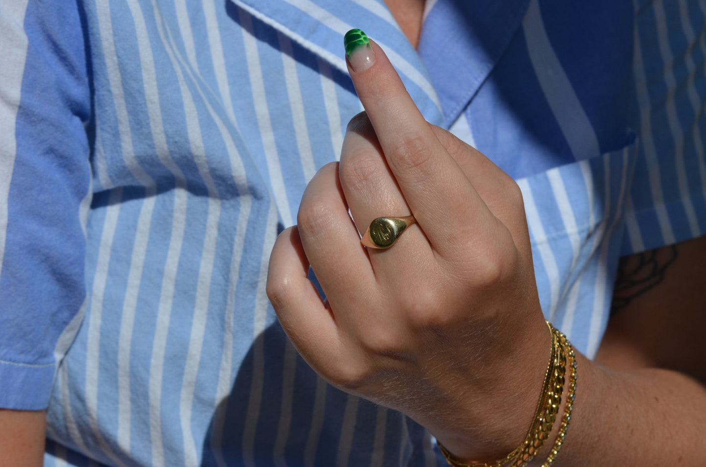 Round MS Signet Ring