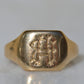 Fancy RH Monogram Signet Ring