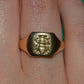 Fancy RH Monogram Signet Ring