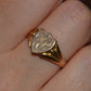 Antique KN Shield Signet Ring