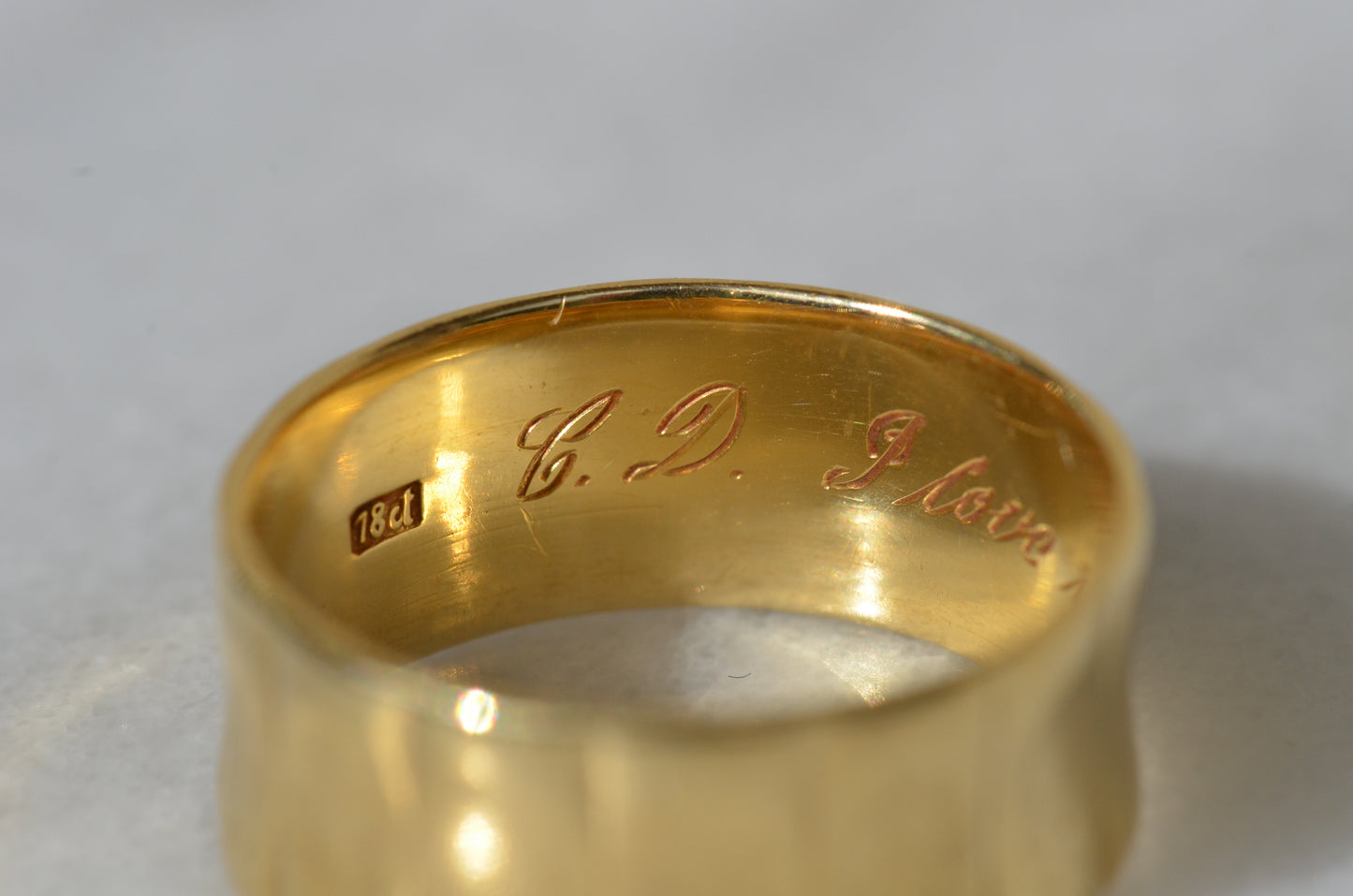 Wide Engraved Band 2-20-76