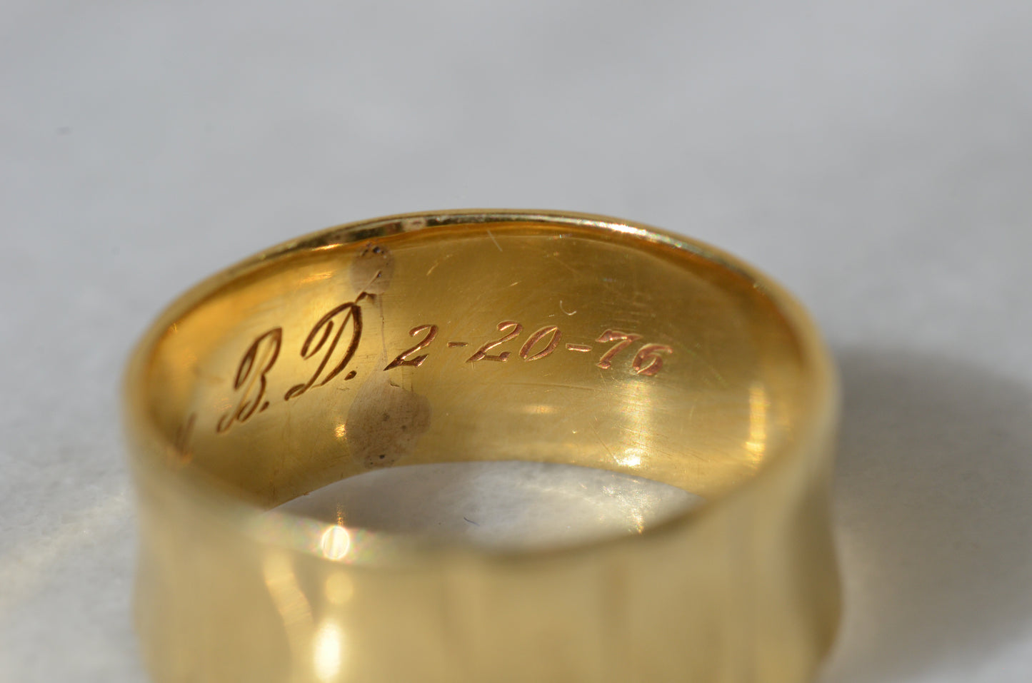 Wide Engraved Band 2-20-76