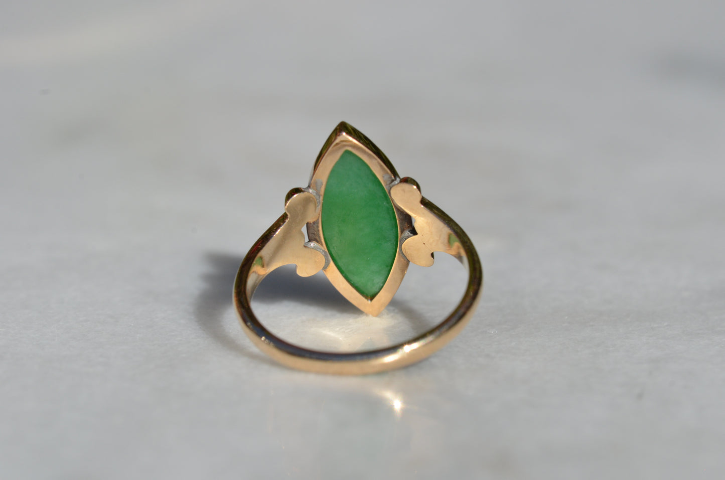 Vintage Marquise Jade Ring