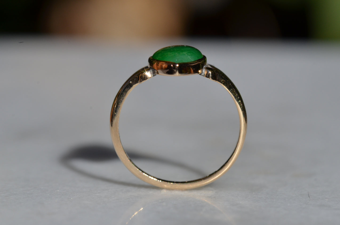 Vintage Marquise Jade Ring