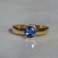 Velvety Vintage Sapphire Solitaire