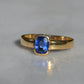 Velvety Vintage Sapphire Solitaire