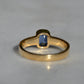 Velvety Vintage Sapphire Solitaire