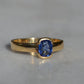 Velvety Vintage Sapphire Solitaire