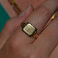 Vintage CM Monogram Signet Ring