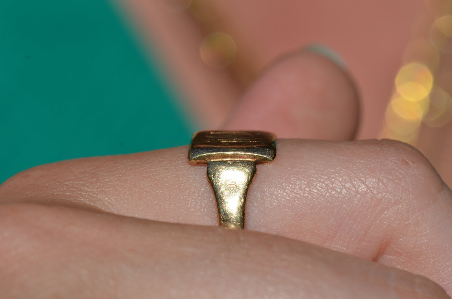 Vintage CM Monogram Signet Ring