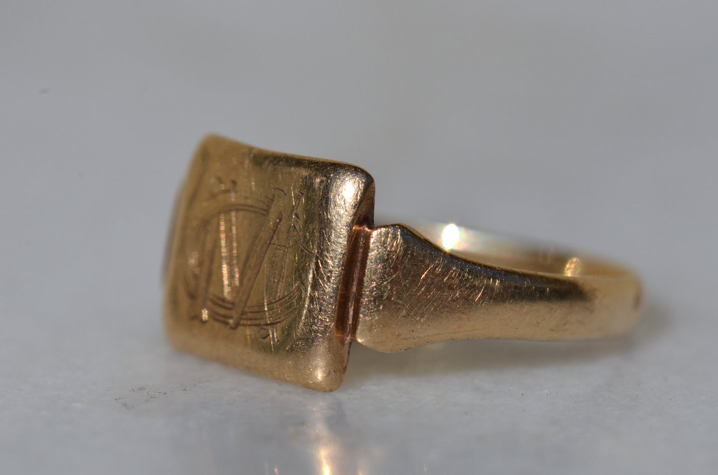 Vintage CM Monogram Signet Ring