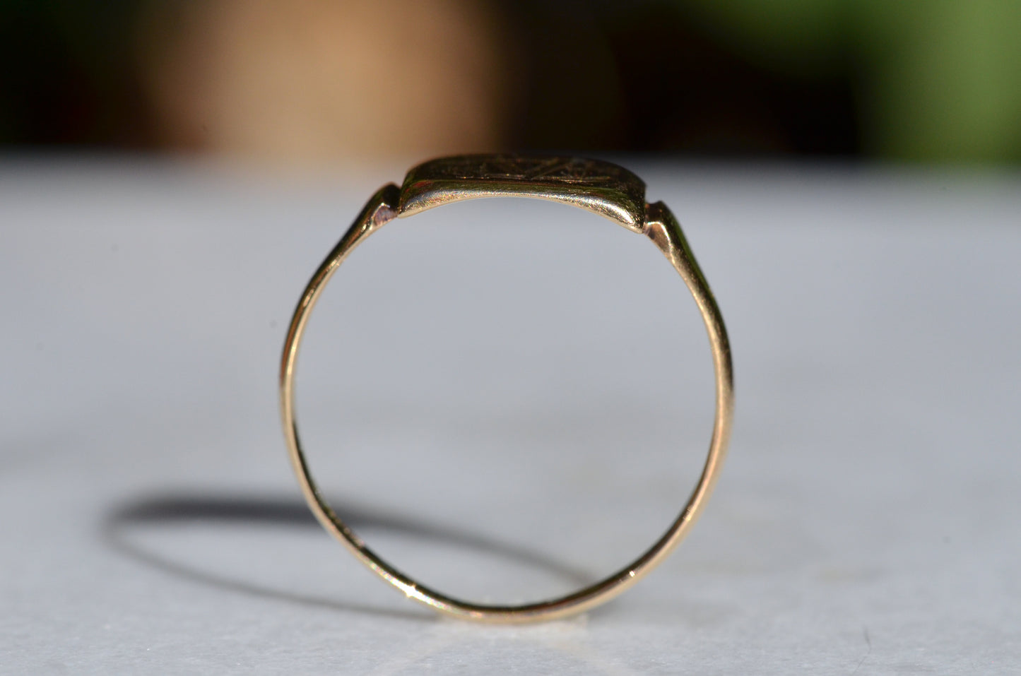 Vintage CM Monogram Signet Ring