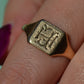 Sleek Vintage Signet Ring HE