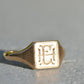 Sleek Vintage Signet Ring HE