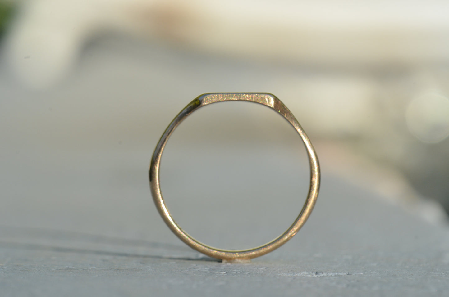 Sleek Vintage Signet Ring HE