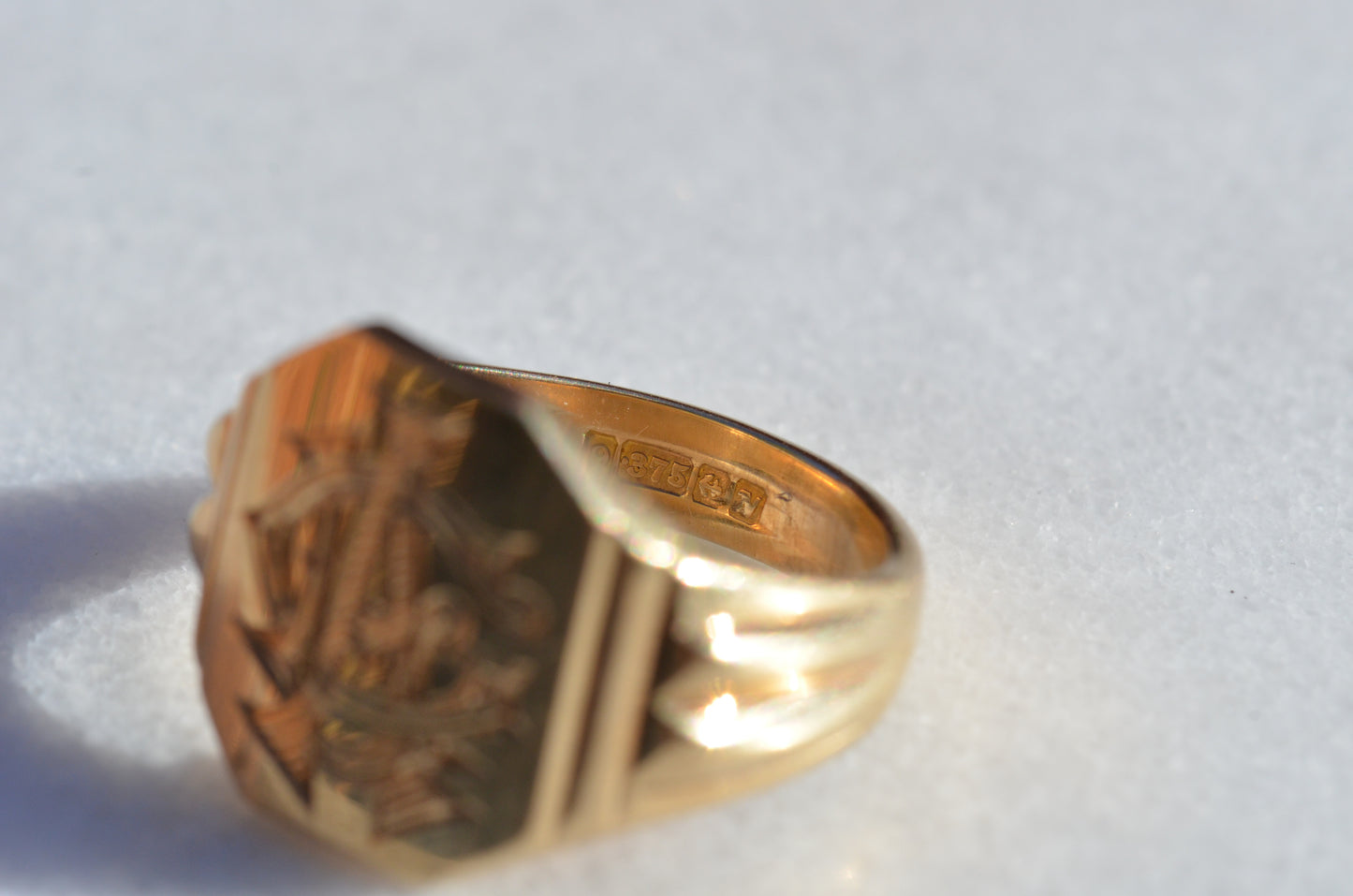 Heavy Midcentury Signet Ring LAC