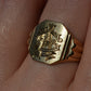 Heavy Midcentury Signet Ring LAC