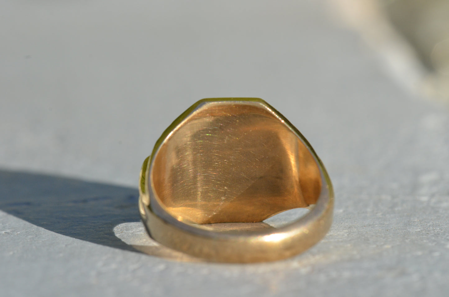 Heavy Midcentury Signet Ring LAC