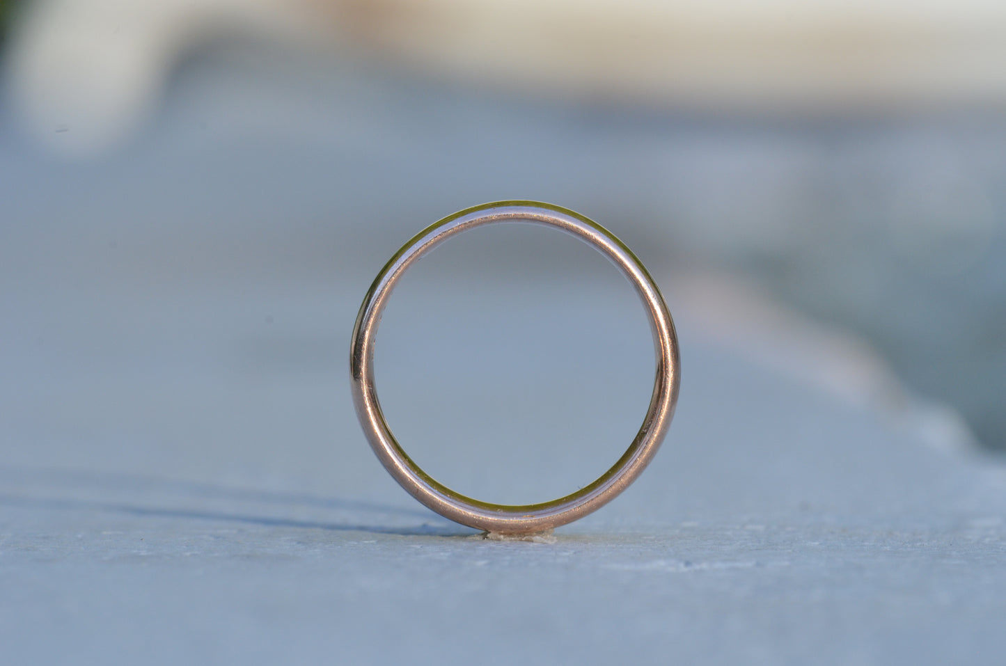 Sturdy Vintage Rose Gold Band