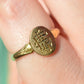 Small Vintage Monogram Signet Ring EAC