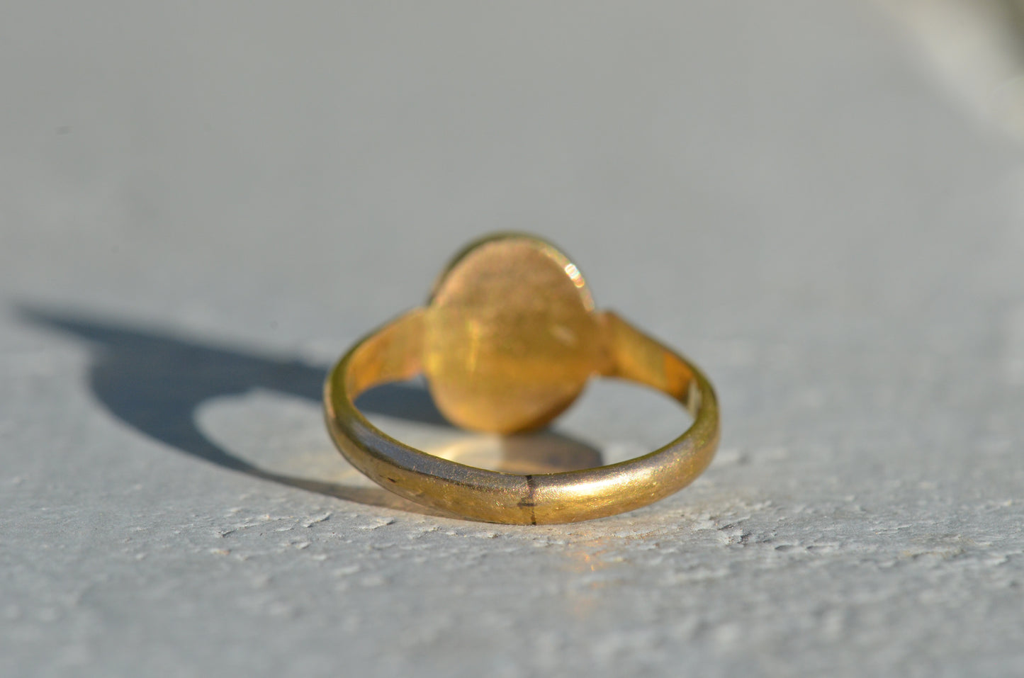 Small Vintage Monogram Signet Ring EAC