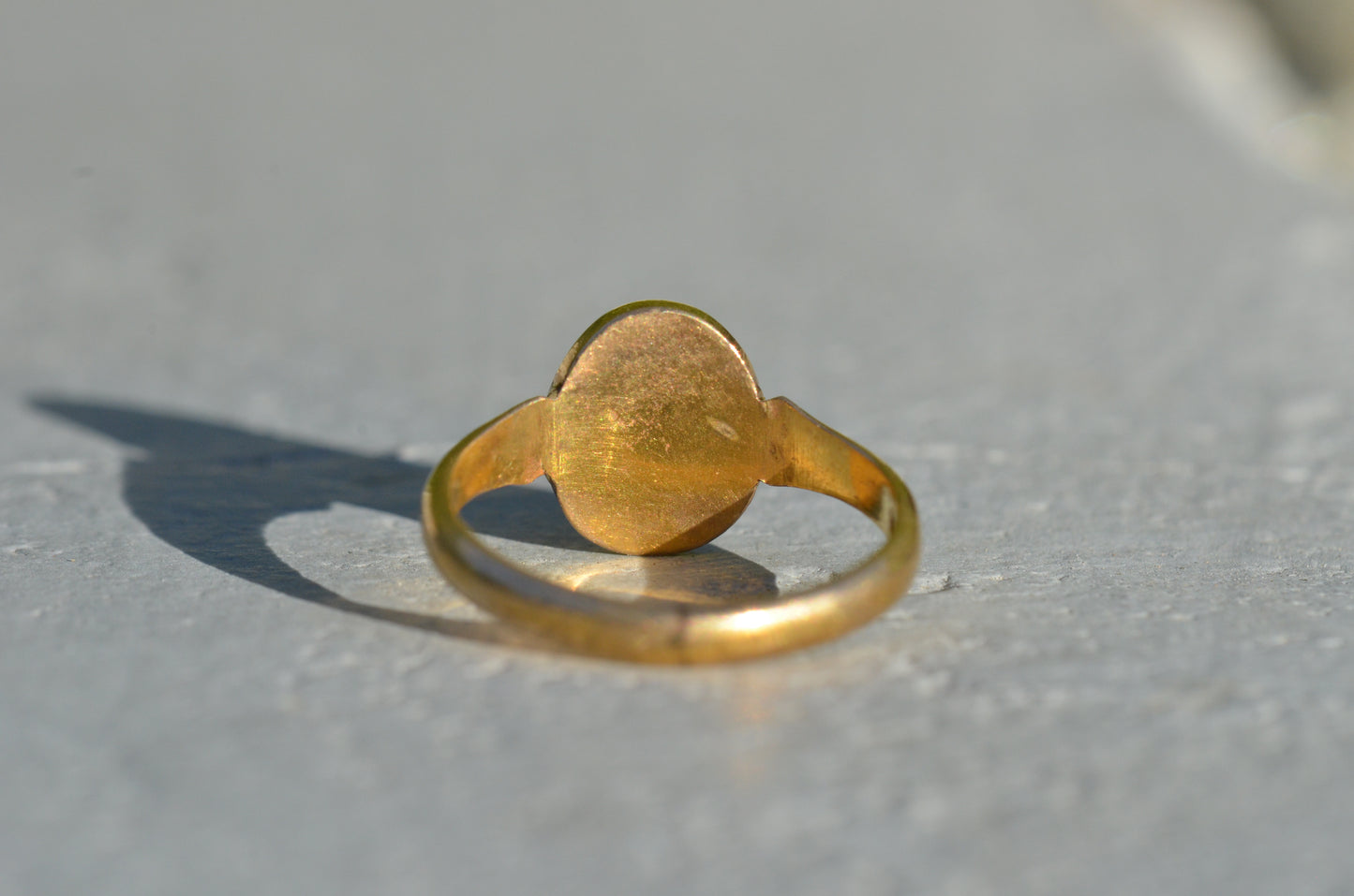 Small Vintage Monogram Signet Ring EAC