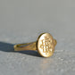 Small Vintage Monogram Signet Ring EAC