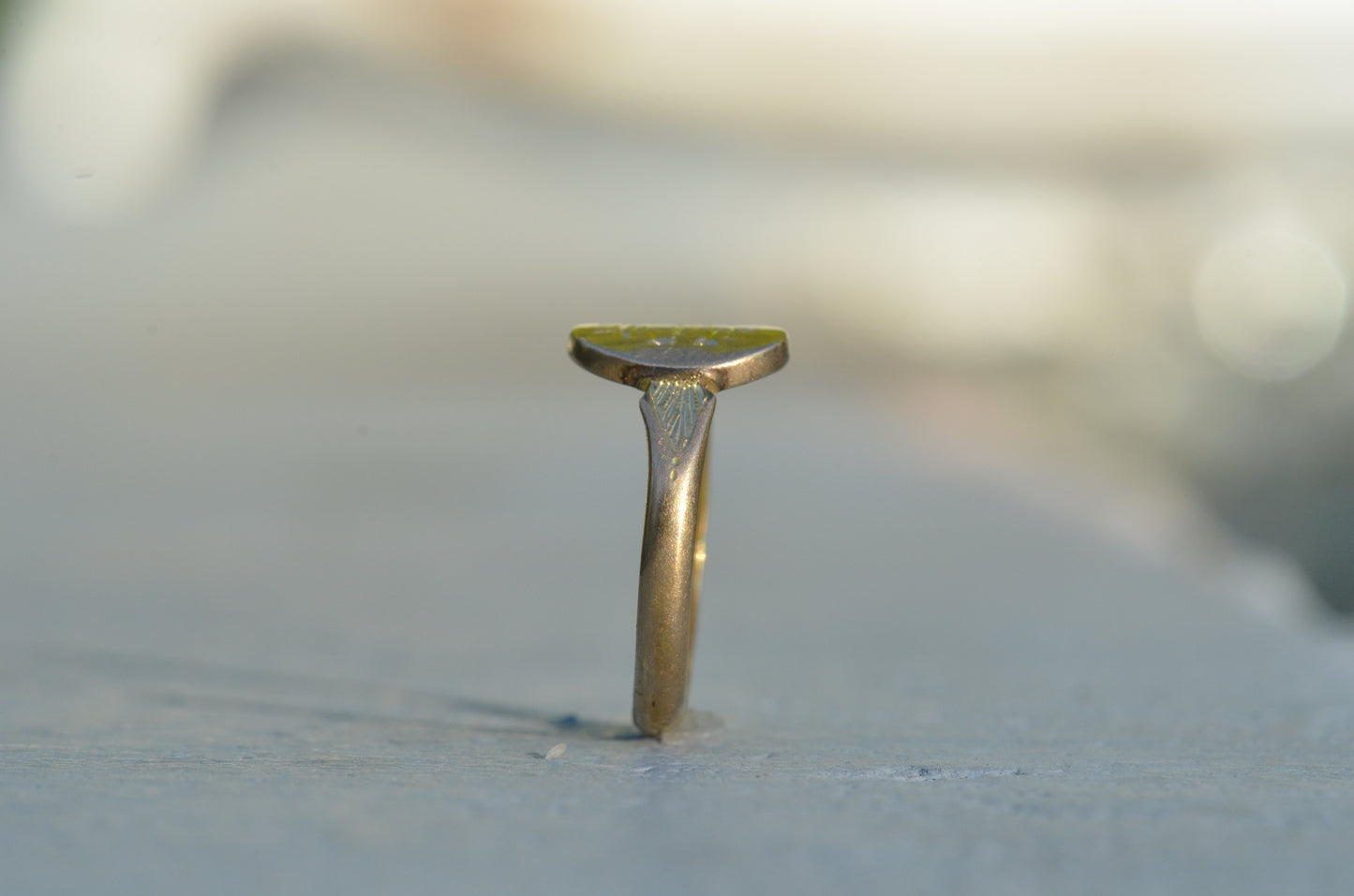 Small Vintage Monogram Signet Ring EAC