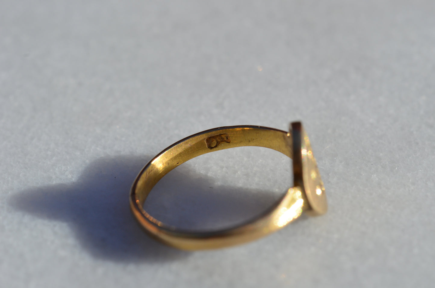 Small Vintage Monogram Signet Ring EAC