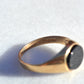 Chic East-West Onyx Signet Ring