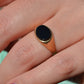 Chic East-West Onyx Signet Ring